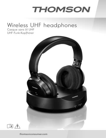 Thomson Whp Bk Wireless Uhf Headphones Instruction Manual Manualzz