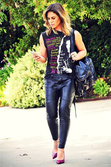 Jillian Michaels Out And About In Malibu Leather Celebrities