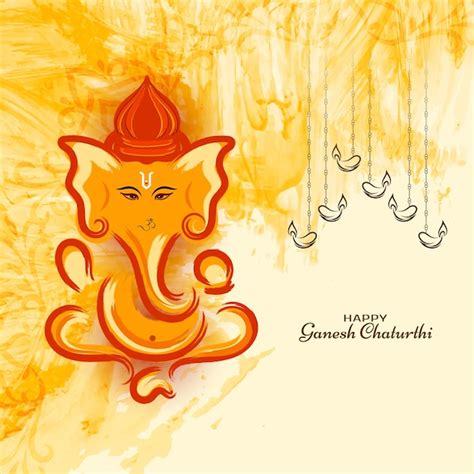 Vector de fondo tradicional festival hindú happy ganesh chaturthi