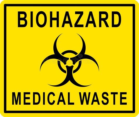 Biohazard Warning Sign Or Symbol Simple Flat Vector Warning Sign