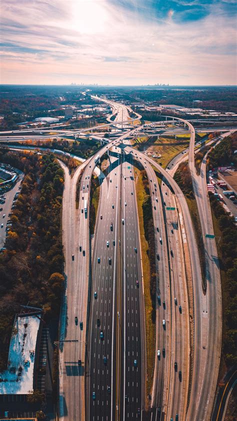 Cool Aerial Perspective Of Spaghetti Junction Ratlanta