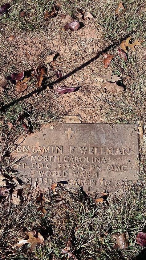 Benjamin Franklin Wellman 1893 1972 Find A Grave Memorial