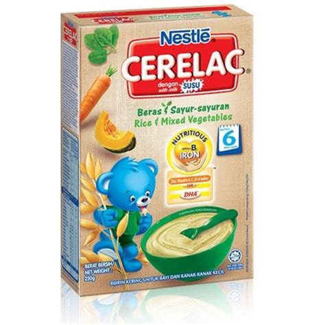 Nestle Cerelac BL FE Rice Mixed Vegetables 250g Shopee Singapore