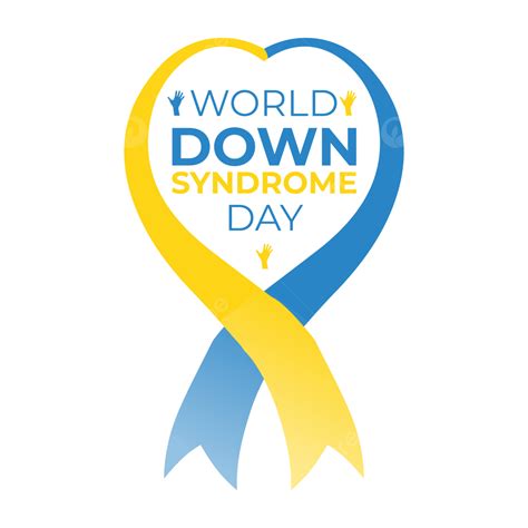 Down Syndrome Ribbon Vector Hd Png Images World Down Syndrome Day With
