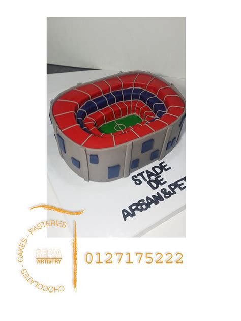 Stadium Cakes Decorated Cake By Sepia Chocolate Cakesdecor