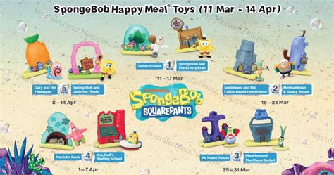 Toy Collector New Zealand Mcdonalds Spongebob Toys 2021 In Happy Meals