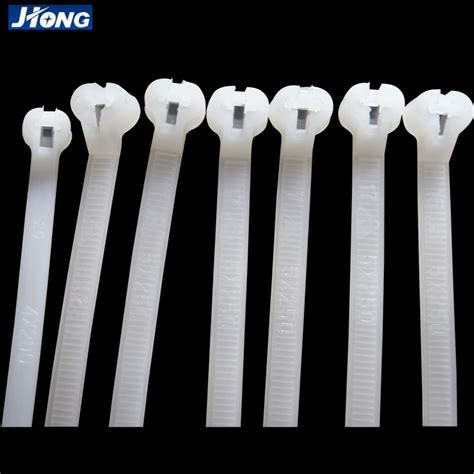 Electrical Fittings Self Lock Nylon Cable Ties With Stainless Steel Inlay Stainless Steel Barb