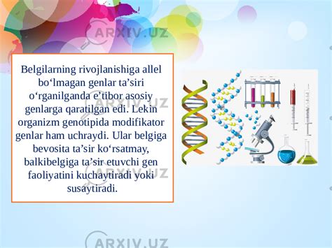 Alell Va Alell Bolmagan Genlarning Ozaro Tasirini Tahlil Qilish