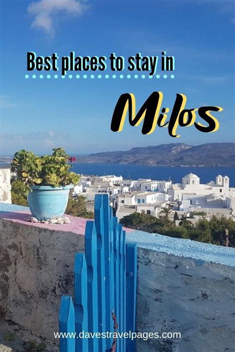 Where To Stay In Milos Greece Best Areas And Hotels 2023 Guide