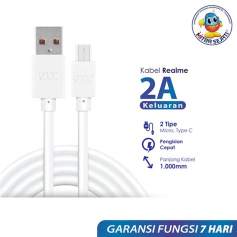 Promo Kabel Data Pack Ori Realme Fast Charging Untuk Micro Usb Dan Type