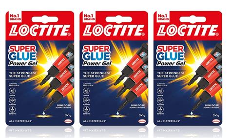 Pack Of Three Or Six Loctite Mini Trio Super Glue Gel Groupon