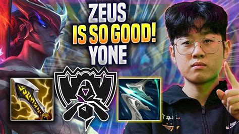 Zeus Is So Good With Yone T Zeus Plays Yone Top Vs Aatrox