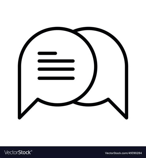 Speech Bubbles Icon Royalty Free Vector Image Vectorstock