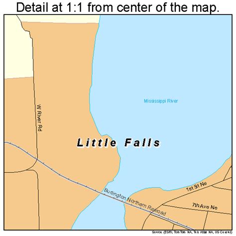 Little Falls Minnesota Street Map 2737556