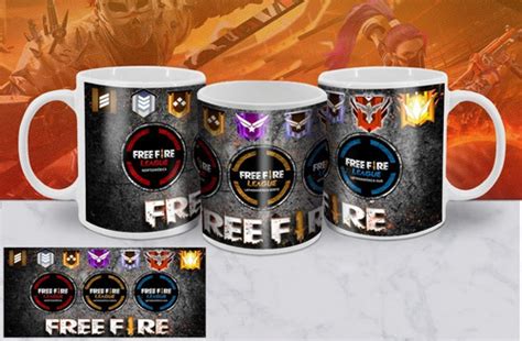 Plantillas Tazas Free Fire Sublimaci N Mockups Cuotas Sin Inter S