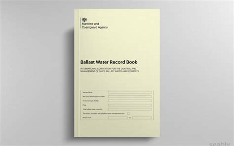 Ballast Record Book How To Keep Logs At Ballast Operations Seably