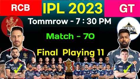 Ipl Match Gujarat Titan Vs Royal Challengers Bangalore Final