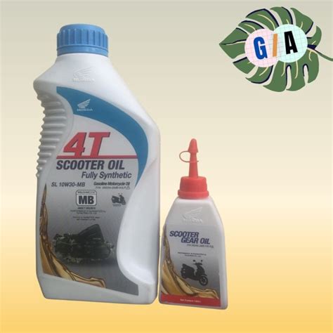 Honda Oil T Sl W Mb Fully Synthetic Scooter Oil Ltr W Mb