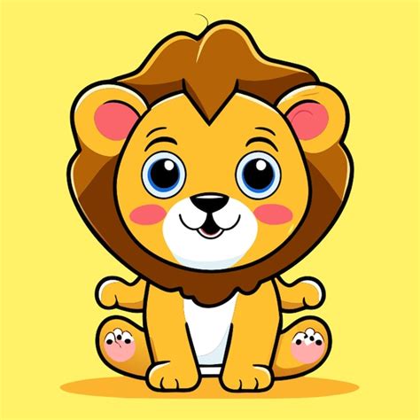 A Playful Lion Vector Illustration Cartoon Premium Ai Generated Vector