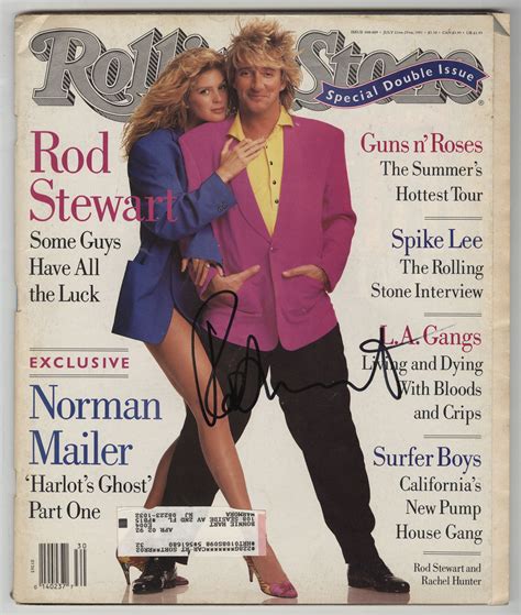 Lot Detail Rod Stewart Signed Rolling Stone Magazine