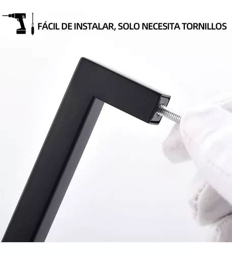 Jaladera Tipo C Negro Mate Para Puerta De Cristal 60 Cm En Venta En