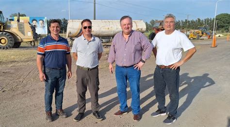 El Ministro Enrico Y El Senador Michlig Recorrieron Obras Viales En