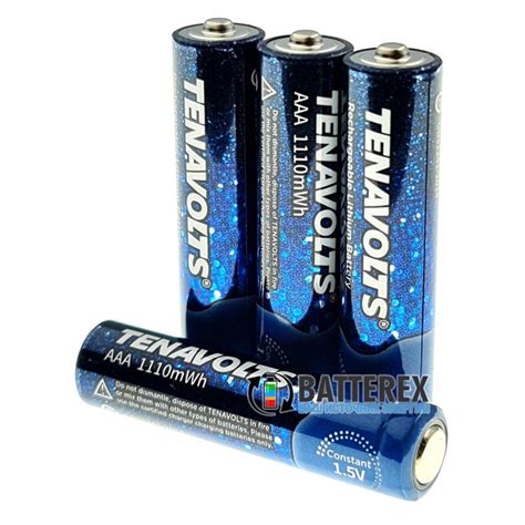 Комплект AAA Li-ion - зарядка на 4 AA/AAA Li-ion Tenavolts TS-C1 + 4 ...