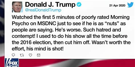 Trump Rips Morning Joe Again Fox News Video