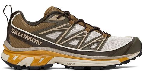 Salomon Beige Khaki Xt 6 Expanse Sneakers In Black For Men Lyst