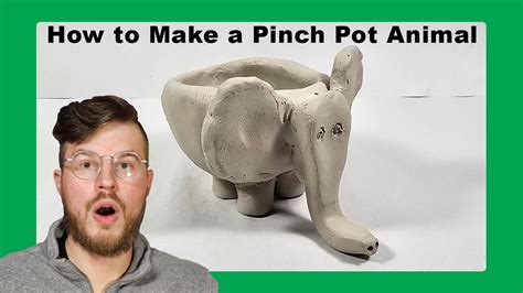 How To Make A Pinch Pot Animal Easy Clay Pottery Youtube