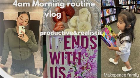 My 4am Morning Routine Productive And Realistic Healthy Habits