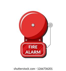 Red Emergency Alarm Isolated Vector Illustration Stock Vector (Royalty ...
