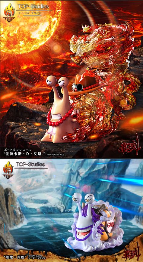 Den Den Mushi of Fire Emperor Portgas D. Ace & Caesar Clown - ONE PIECE