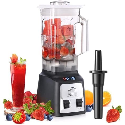 2000W Blender Mixeur Professionnel Blender Smoothie Sans Bpa Avec 8