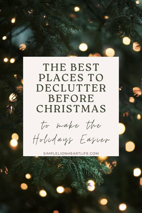 The Best Places To Declutter Before Christmas To Make The Holidays