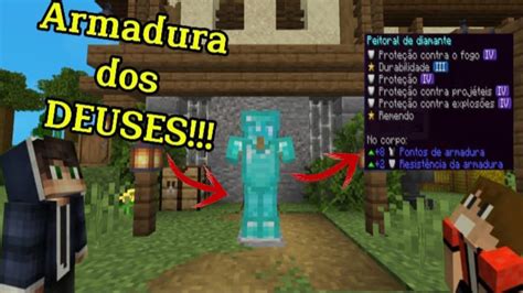 COMO FAZER A ARMADURA DOS DEUSES No MINECRAFT Minecraft Survival