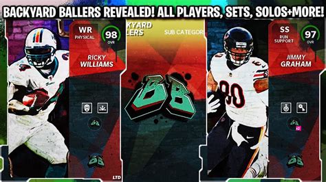 BACKYARD BALLERS PROMO REVEALED ALL PLAYERS SETS SOLOS AND MORE