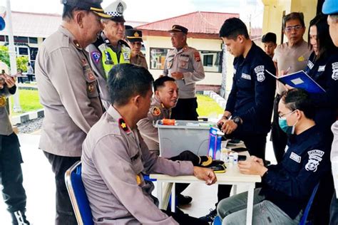 Tribrata Polres Minahasa Gelar Rikkes Rutin Bagi Personel