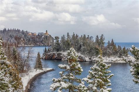 A Snowy Split Rock Lighthouse Photograph By Susan Rissi Tregoning