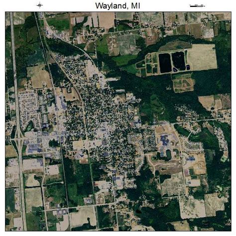 Aerial Photography Map of Wayland, MI Michigan