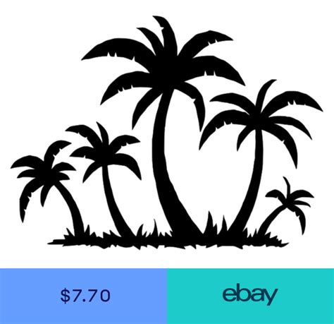 Palm Trees Vinyl Wall Door Room Art Decal Removable Color Size Palm