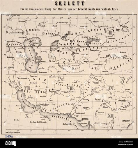 Deutsch Kurztitel General Karte Von Central Asien Vollst Ndiger