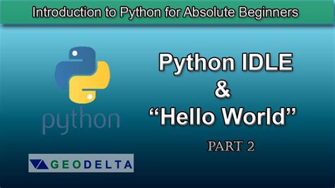 Lesson What Is Hello World In Python Youtube