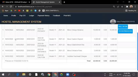 Iiest Shibpur Hostel Fee Payment Youtube