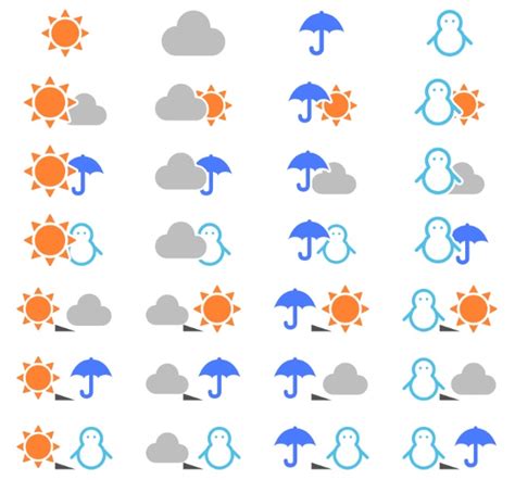 資料に使うおすすめの天気図アイコン 副業カレッジ