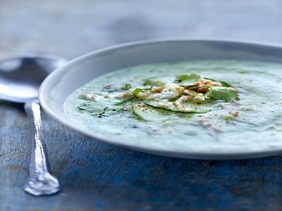 Recette Velout De Concombre La Menthe Et Au Coriandre G