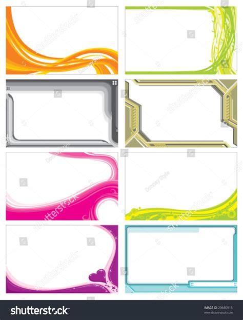 Name Card Template Stock Vector 29680915 Shutterstock