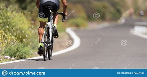 Road Bike Cyclist Man Cycling Stock Photo Image Of People Intensity