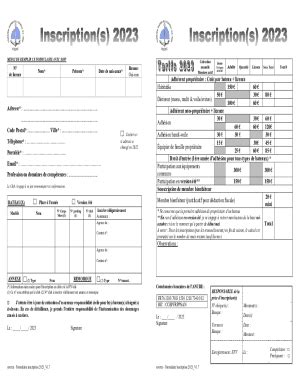 Fillable Online FICHE D INSCRIPTION Pour Les Tudiants En BTS Fax