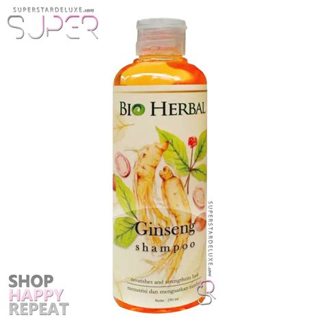 Bio Herbal Ginseng Shampoo Original Bpom Menutrisi Melebatkan